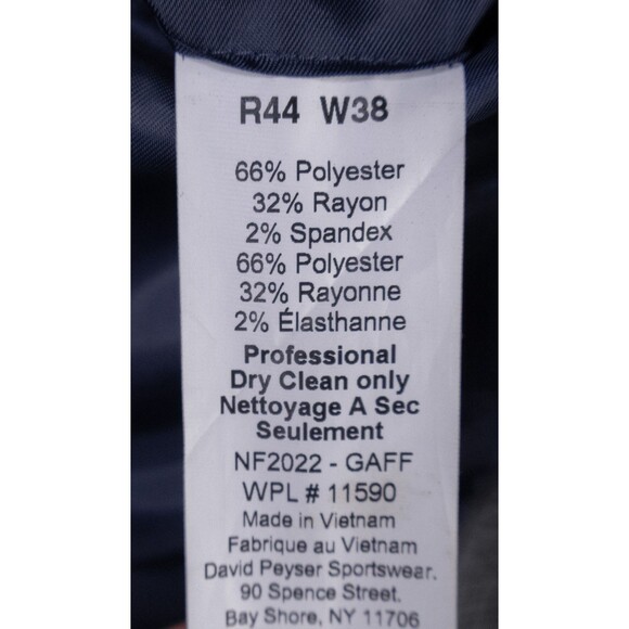 Nautica 2-Pcs Modern Fit Suit Micro Check Gray Jacket Blazer Sz 44R Pants 38X30 - Picture 11 of 16